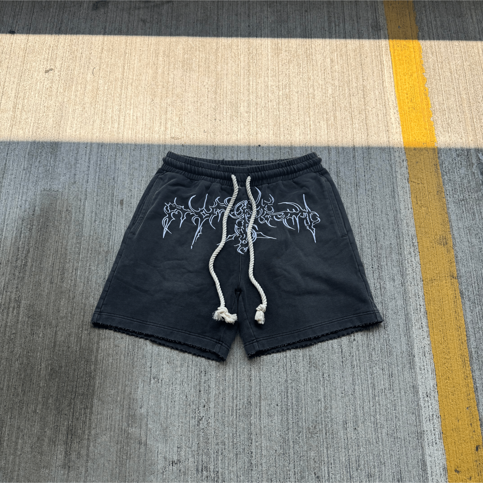 Washed Black 'Relic' Shorts