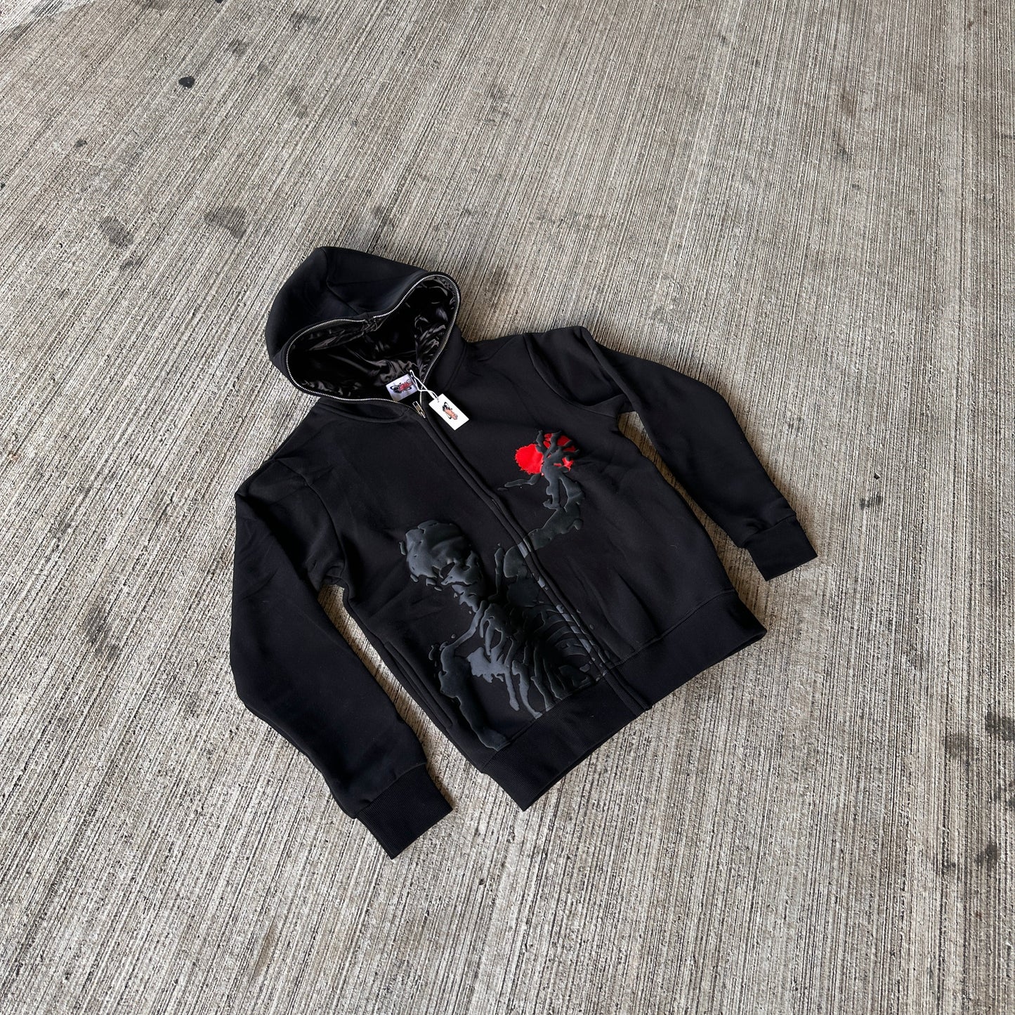 Black Skelly Full Zip