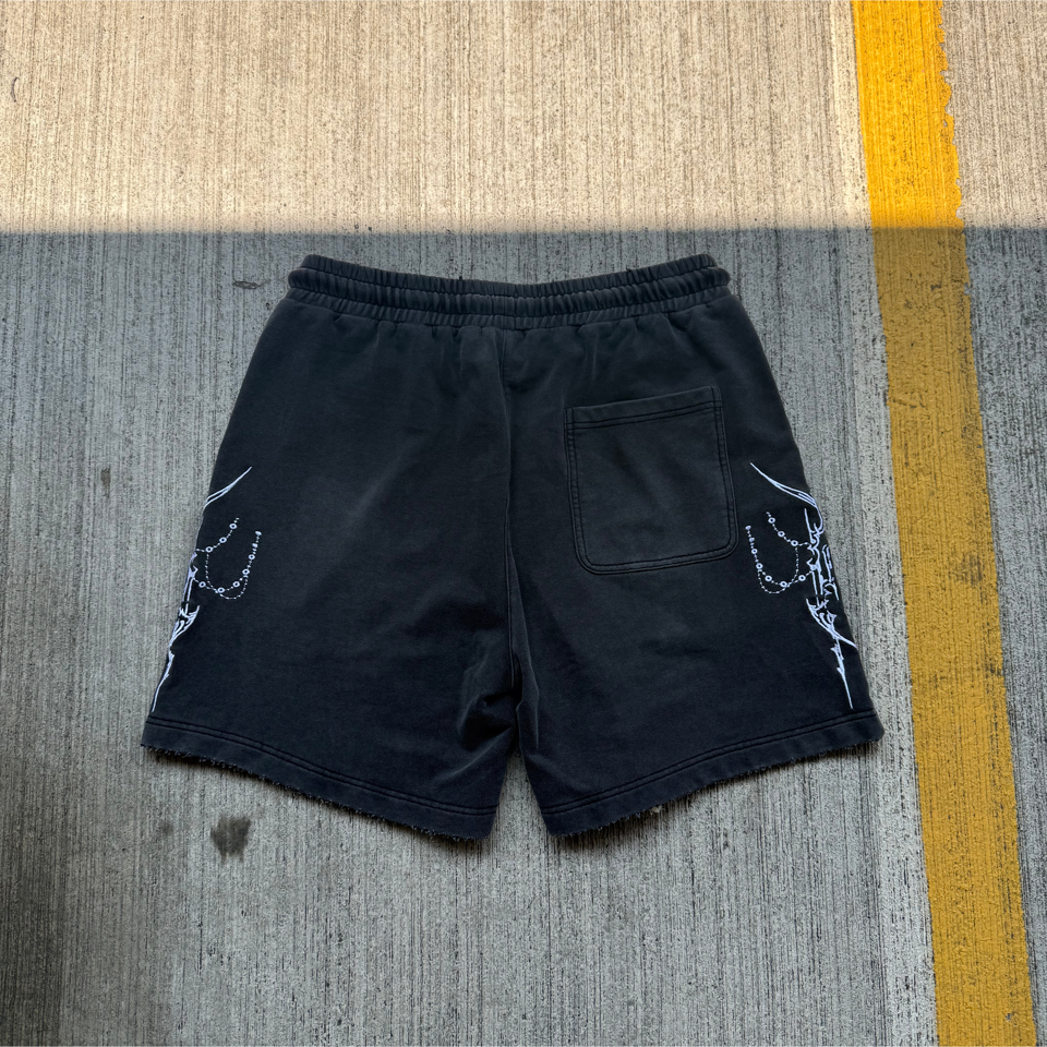 Washed Black 'Veil' Shorts