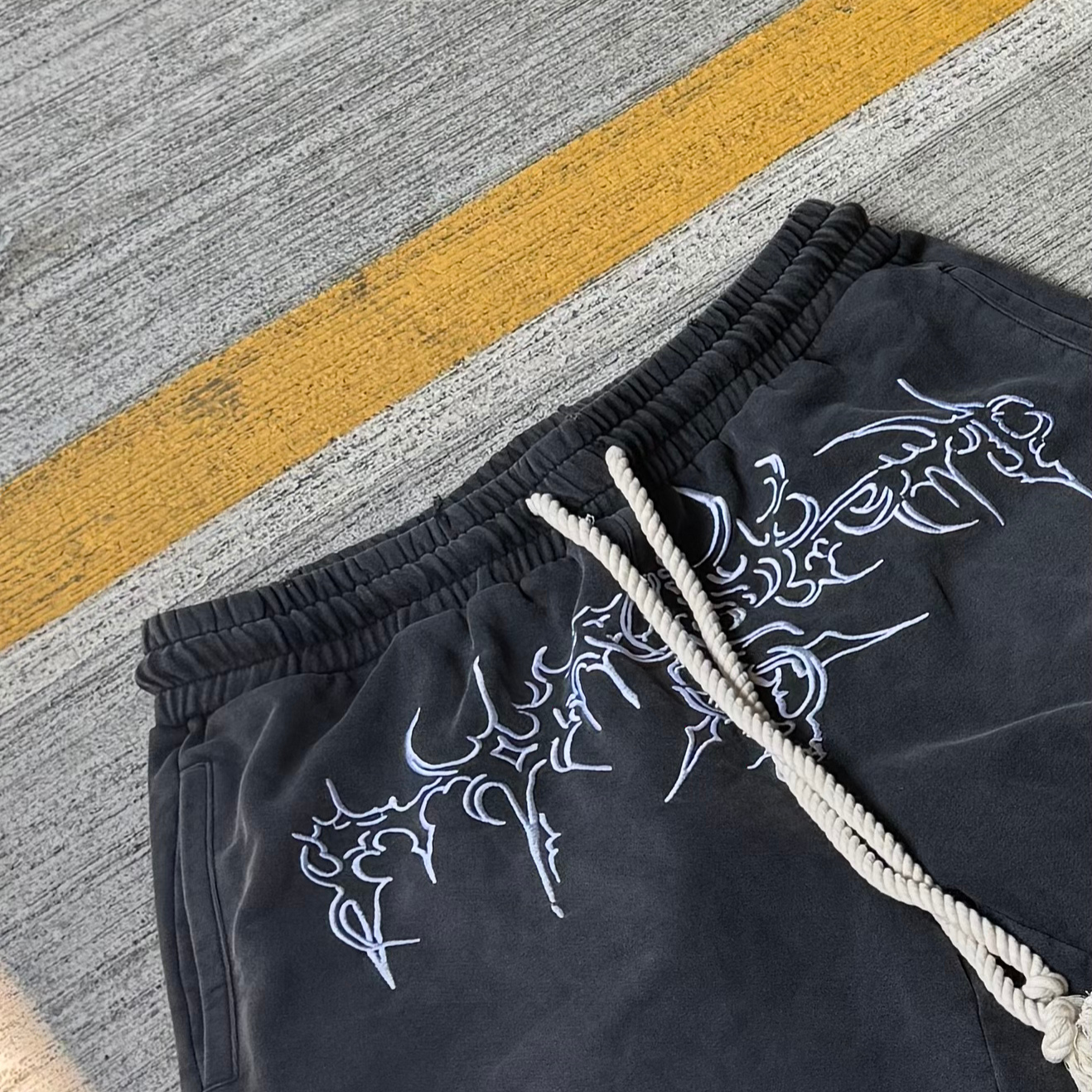 Washed Black 'Relic' Shorts