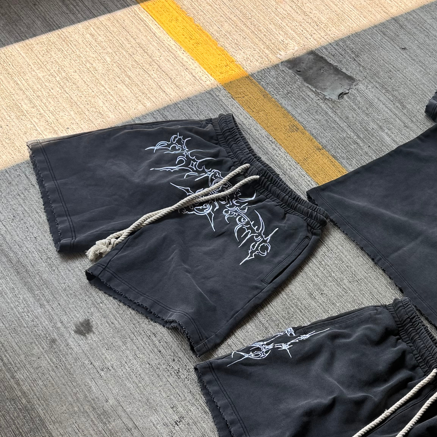 Washed Black 'Relic' Shorts