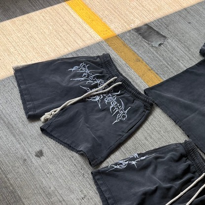 Washed Black 'Relic' Shorts