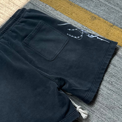 Washed Black 'Veil' Shorts