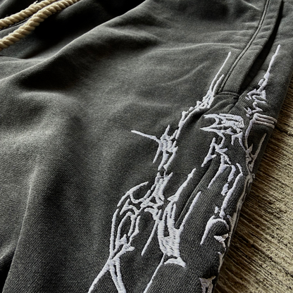 Washed Black 'Veil' Shorts