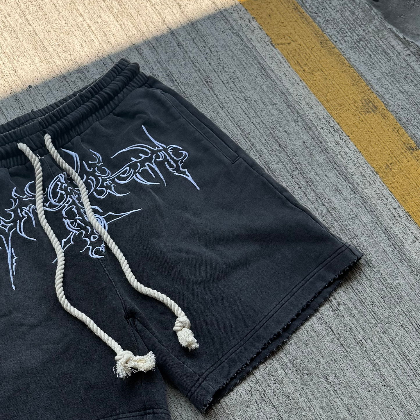 Washed Black 'Relic' Shorts